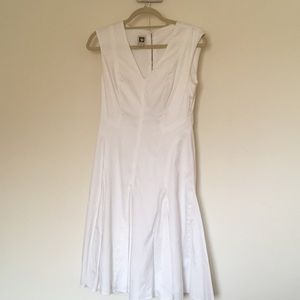 Anne Klein White Midi dress Size 4